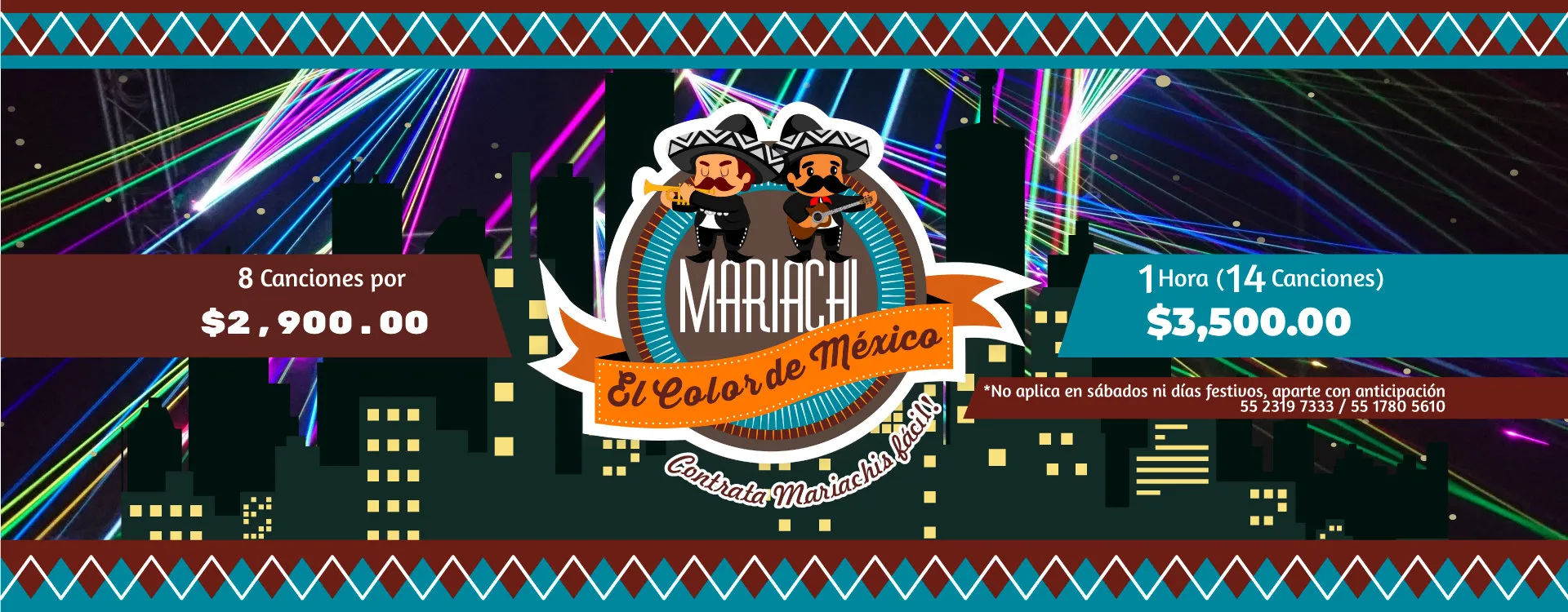 Promoción con precios de contratación de Mariachi El Color de México